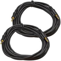 Seismic Audio SA-iE15-2Pack 6-Inches Stage and Studio Patch Cable