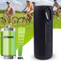 Wishpower Outdoor Wireless Bluetooth Speaker/Wireless Mini Column Box Speaker/Portable Stereo Sound Boxes,Support Hands-Free Calls/TF Card/AUX/Fiashlight(SOS),Waterproof IPX5/more 10 Hrs Battery Life.