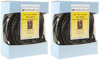 Pre-Cut Spiral Wrap Hose Protector, 0.67" OD, 25' Length, Black (2-(Pack))