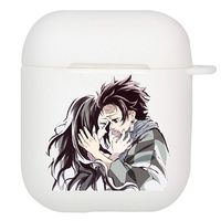 Phoetya Demon Slayer: Kimetsu no Yaiba Airpod Case Japanese Anime Airpods Cover, Portable & Protective Silicone Skin Cover Case(Style 1)