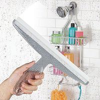 Bathroom Shower Squeegee Clear Acrylic Glass Wall Cleaner Bath