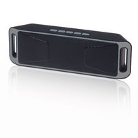 Indigi Great Gift! Bluetooth 4.0 Portable Wireless Dual Speaker TF USB FM Radio (Grey)