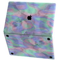 Mertak Vinyl Skin for Apple MacBook Air 13 inch Mac Pro 15 Retina 12 11 2019 2018 2017 2016 2015 Iridescent Decal Laptop Top Texture Cover Design Abstract Trippy Wrap Marble Shell Women Touch Bar