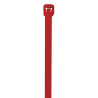 Aviditi CT444B Nylon Cable Tie, 8" Length x 0.14" Width, Red (Case of 1000)