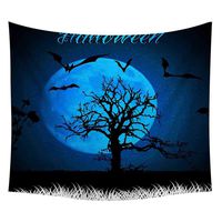 Bosji (150x200cm) Tapestry, Happy Halloween Pumpkins Ghost Tree Printed Horror Wall Hanging Tapestry, Art Home Garden Decoration