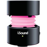 iSound Fire Waves Bluetooth Speaker with microphone and changing LED light effects (black)