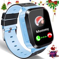Kids Smart Phone Watch for Girls Boys GPS Tracker Smartwatch with Two Way Call Camera Puzzle Game Alarm Clock SOS Vice Chat LED Flashlight 1.44" Touch Screen Watches Children Age 3-12 Birthday Gift