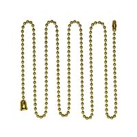 EATON Wiring BP331BB-SP-L Ball Chain Accessories with End Bell and Connector, Brass Finish