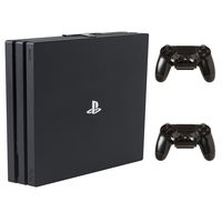 HIDEit 4P PS4 Pro Wall Mount and (2) Controller Wall Mounts (PlayStation 4 Pro Bundle) - HIDEit Behind the TV or DISPLAYit - Made in the USA and Trusted Worldwide Since 2009