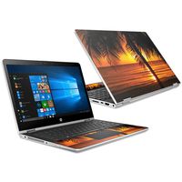 Mightyskins Skin Compatible with Hp Pavilion X360 15.6" (2018) - Sunset | Protective, Durable, and Unique Vinyl Decal Wrap Cover | Easy to Apply, Remove, and Change Styles | Made in The USA