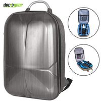 Deco Gear Metallic Hard Shell Backpack Compatible with DJI Mavic Air Quadcopter Drone