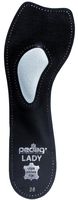 Pedag Lady | 3/4 Ultra Thin Leather | Self Adhesive Insole for All Heels | Color Black | Women's (W11)