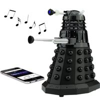 Doctor Who Dalek Merchandise | Fametek Bluetooth Speaker - Plays Music, Lights Up, Sounds Effects | Unique Gifts for Men - Great for Dad Birthday Gifts Anniv. Gadgets Merch Toy Geek Nerd Collectibles