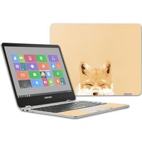 MightySkins Skin Compatible with Samsung Chromebook Plus 12.3"(2017 - Smiling Fox | Protective, Durable, and Unique Vinyl Decal wrap Cover | Easy to Apply, Remove, and Change Styles | Made in The USA