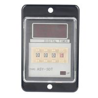 Digital Time Relay, DC 24V AC 110/220V Multifunctional Digital LED Display Timing Relay 0.01-999 5A(24VDC)