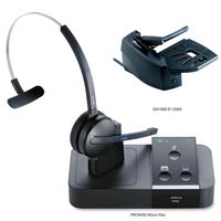 Jabra PRO 9450 Mono Flex-Boom Wireless Headset with GN1000 Remote Handset Lifter for Deskphone & Softphone