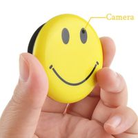 8GB Mini Hidden Spy Camera Wearable Smile Face Badge Covert Camera Nanny Cam Indoor Security Video Camera