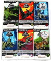 Jurassic World Pocket Facial Tissue Featuring Triceratops, Baryonyx, and Stiggy - 6 Pack