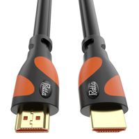 HDMI Cable 30 Feet Postta 4K HDMI2.0 Cable Support 4K(2160P),3D,1080P,Ethernet,Audio Return(ARC)-(BlackOrange)