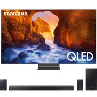 Samsung QN75Q90RA 75" Q90 QLED Smart 4K UHD TV (2019 Model) Bundle with HWQ90R 510W 7.1.4-Channel Soundbar w/Wireless Subwoofer