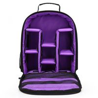 GBSELL Fashion HUWANG Camera Backpack Bag Waterproof Case For Canon For Nikon For Sony (Purple)