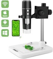 HINOY WiFi Digital Microscope, Portable Wireless USB Microscope Camera, 50x to 1000x Magnification Kids Handheld Microscope Endoscope for iPhone, Android, Windows & MAC Devices