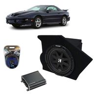 Compatible with 1993-2002 Pontiac Firebird Coupe Driver Side 10" Kicker Comp C10 Sub Box Enclosure & CXA400.1