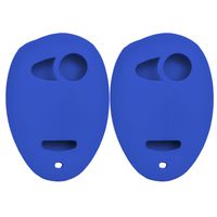 Keyless2Go New Silicone Cover Protective Cases for Remote Key Fobs with FCC L2C0007T - Blue - (2 Pack)