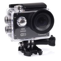 Impecca Waterproof Underwater Camera 4K Ultra HD Sports Action Camera with WiFi, 2.0" LCD Display, 16 Mega Pixel with High Resolution, ACW-1674, Black