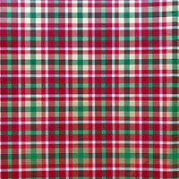 Jillson & Roberts Bulk Gift Wrap, Christmas Plaid, 1/2 Ream 417' x 24"