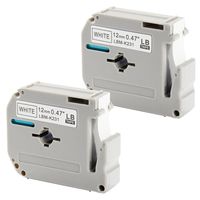 Label Tape MK231 MK 231s M231 0.47 Inch x 26.3 Feet(12mmx 8m),Black on White Label Tapes,Compatible for Brother P-Touch Label Makers PTM95 PT90 PT70BM PT65 PT80 PT70SR