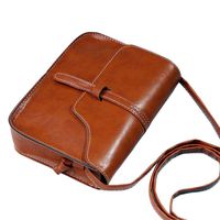 Hot sale!Todaies Vintage Purse Bag Leather Cross Body Shoulder Messenger Bag 9 Colors (18.5cm(L)13.5(H)4cm(W), Brown)