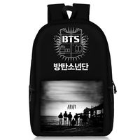 NUOFENG Kpop BTS Backpack Bangtan Boys Starry Sky Satchel Schoolbag Casual Daypack Laptop Bags (H05)