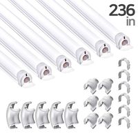 236 Inch Soft PVC Cord Raceway Kit, Declu - Cable Deco Plus, Flexible Channel for Easy Cutting and Install, On-Wall Organizer to Cover and Hide Tv Wire (Medium, White Tube (Light-Gray Connector))