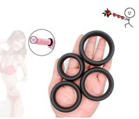 Silicone Toy of Different Sizes for Men (Black,4PCS)