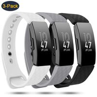 findway Compatible with Fitbit Inspire HR Bands/Fitbit Inspire Band, Adjustable Soft Silicone Inspire Straps for Women Men Sports Replacement Accessories Bands for Inspire/Inspire HR Fitness Tracker