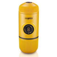 Wacaco Nanopresso Portable Espresso Maker, Upgrade Version of Minipresso, 18 Bar Pressure, Yellow Patrol Edition, Extra Small Travel Coffee Maker, Manually Operated. Perfect for Kitchen and Office