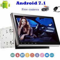 Front and Back Camera Included!New Android Car Stereo 7.1 with HD 1024600 Multi-Touch Screen Bluetooth Autoradio Support DVD CD Player USB/SD WiFi Internet 3G/4G OBD Radio FM/AM RDS Receiver