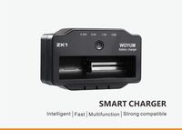 Yeeyum Universal Smart Battery Charger Three Charging Current Indicator Lights 18650 AA AAA Battery Single Slot Battery Charger for Vape Battery