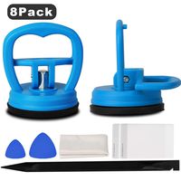 YESCOO 8 Pcs Strong Suction Cups Kit Heavy Duty Suction Cups Pack Phone Computer Screen Repair Glass Replacement Tools for iPad,iMac,MacBook,iPhone,Samsung,Tablet,Laptop,Etc LCD Screen Opening Tool