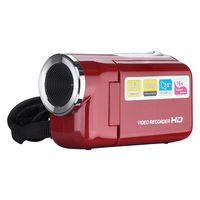Ecosin 2019 New Video Camcorder HD 720P Handheld Digital Camera 4X Digital Zoom 2.0 inch Gift (Red)