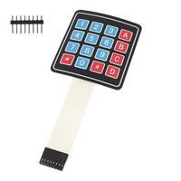 4 x 4 Matrix Array 16 Key Membrane Switch Keypad Keyboard for Arduino/AVR/PIC (2-Pack)