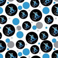 GRAPHICS & MORE Snowboarder on Black Premium Gift Wrap Wrapping Paper Roll