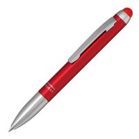 Zebra Stylus C1 Luxury Aluminum Shaft, Capacitive Type Stylus with Twist Ballpoint Pen, Red (P-ATC1-R)