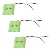 3 pcs 2/3 AAA 3.6V Ni-CD 300mAh Rechargeable Battery Pack Phone Cell US Stock