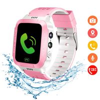 Beacon Pet Kids Smartwatch with GPS Tracker IP67 Waterproof Smart Watch for Kids, Toddlers Phone Watch with Alarm Clocks (White and Pink)