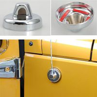 Sporthfish Radio Antenna Decoration Antenna Base Cover Trim for 2007-2017 Jeep Wrangler JK (Silver)