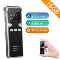 Voice Recorder-Mini 16GB HD Sound Activated Audio Recorder for lecture/Meeting/Class,Tape Digital Recording Device with Playback Portable Dictaphone Mp3 Player