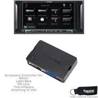 Alpine i207-WRA 7" CarPlay & Android Auto Receiver & KAC-001 Accessory Controller for Jeep JK Wranglers