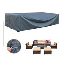 Patio Furniture Set Cover Outdoor Sectional Sofa Set Covers Outdoor Table and Chair Set Covers Water Resistant Heavy Duty 128" L x 83" W x 28" H